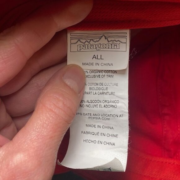 Red Patagonia Classic Logo Baseball Cap - Picture 8 of 8